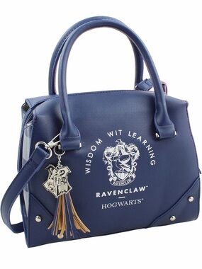 Harry Potter Hogwarts House Ravenclaw Navy Blue Dome Satchel Bag with Crest